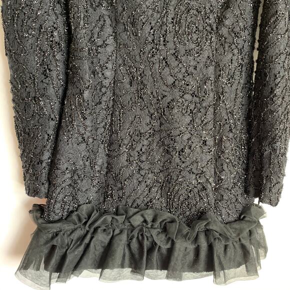 Revolve Camila Coelho Suzette Off Shoulder Mini Dress Black Small - Picture 3 of 16